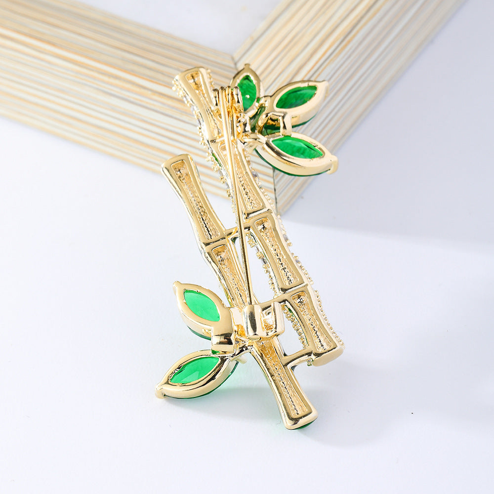 Chinese Style Bamboo Brooch XXB002