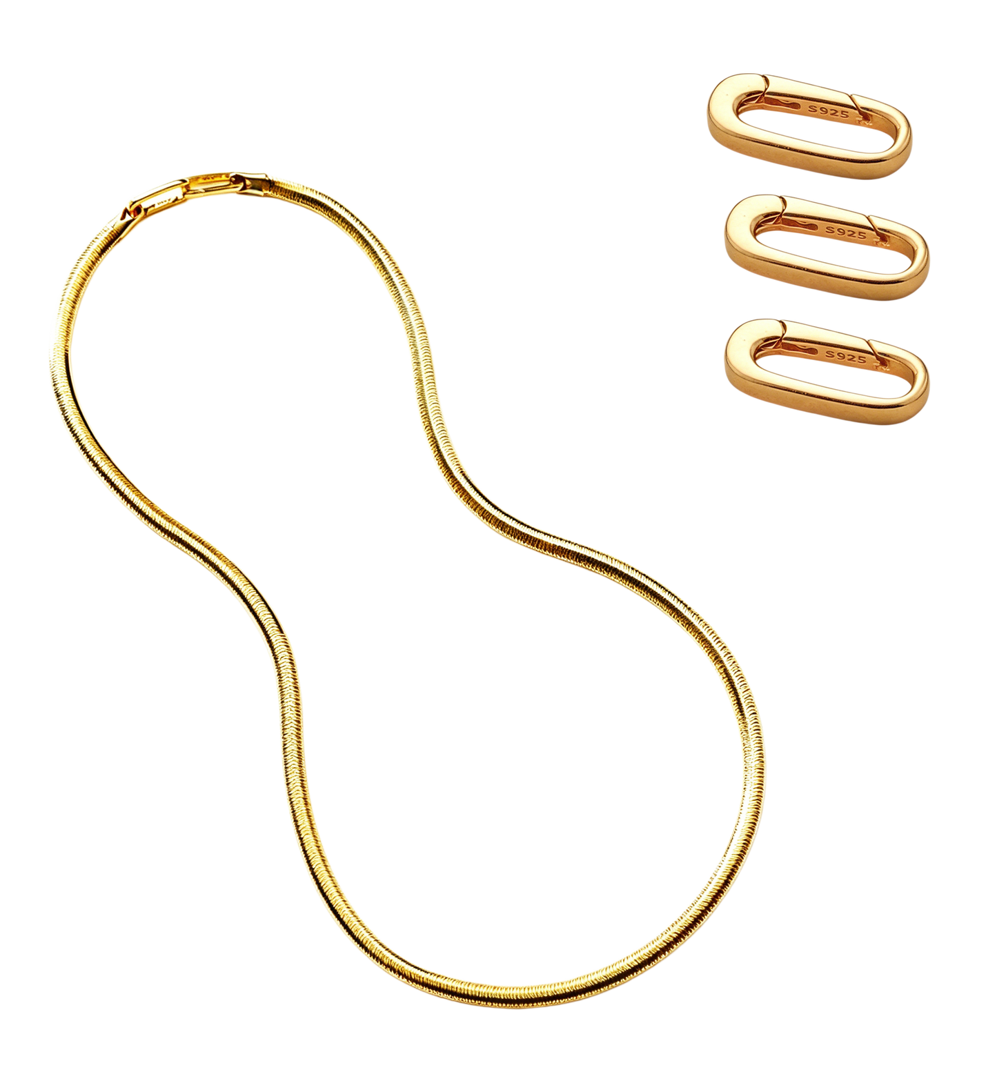 3mm Mirror Soft Snake Bone Italian Chain Necklace in S925 Sterling Silver for Men Women XXN0002