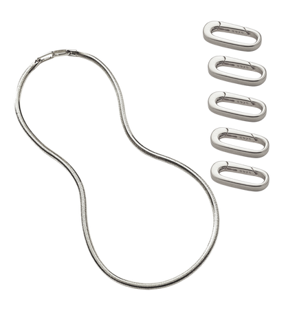 3mm Mirror Soft Snake Bone Italian Chain Necklace in S925 Sterling Silver for Men Women XXN0002