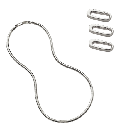3mm Mirror Soft Snake Bone Italian Chain Necklace in S925 Sterling Silver for Men Women XXN0002