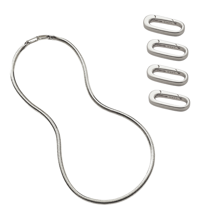 3mm Mirror Soft Snake Bone Italian Chain Necklace in S925 Sterling Silver for Men Women XXN0002