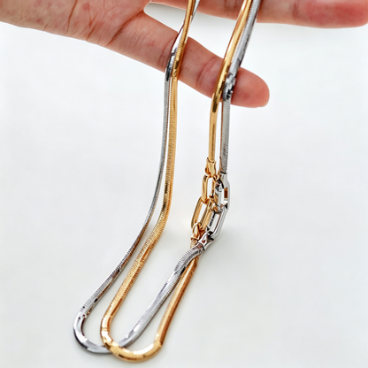 3mm Mirror Soft Snake Bone Italian Chain Necklace in S925 Sterling Silver for Men Women XXN0002