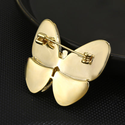 Mother of Pearl Butterfly Brooch XXB005