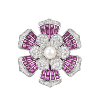 Floral Motif Brooch XXB010