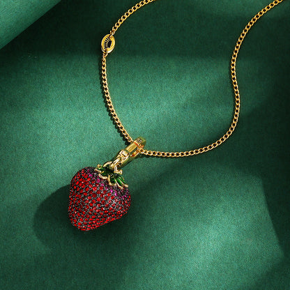 Strawberry Pendant Necklace XXN004