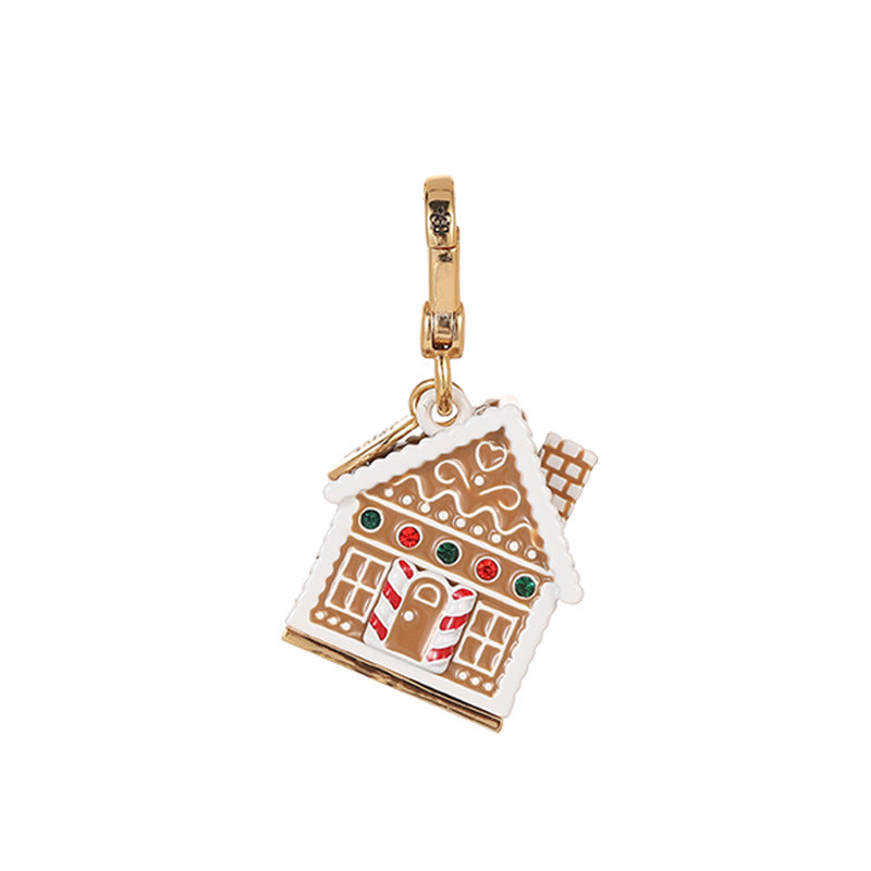Candy Snow House Christmas Pendant Necklace XXN005
