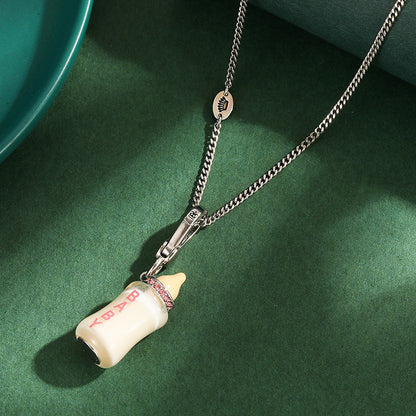 Milk Bottle Pendant Necklace XXN006