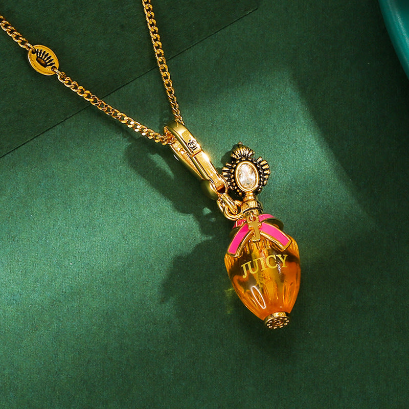 Perfume Bottle Pendant Necklace XXN007