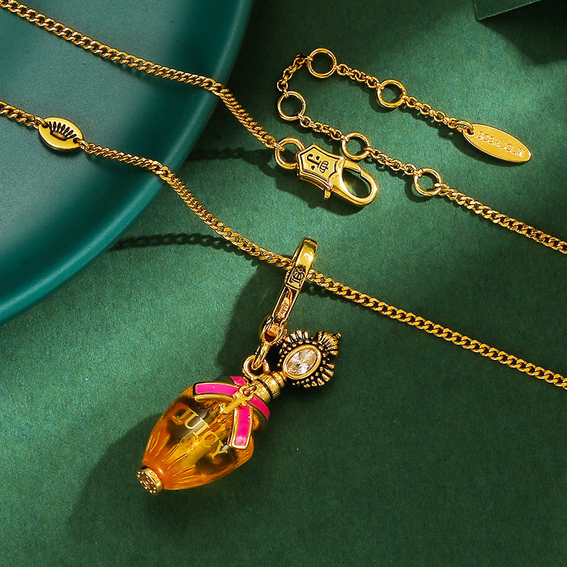 Perfume Bottle Pendant Necklace XXN007