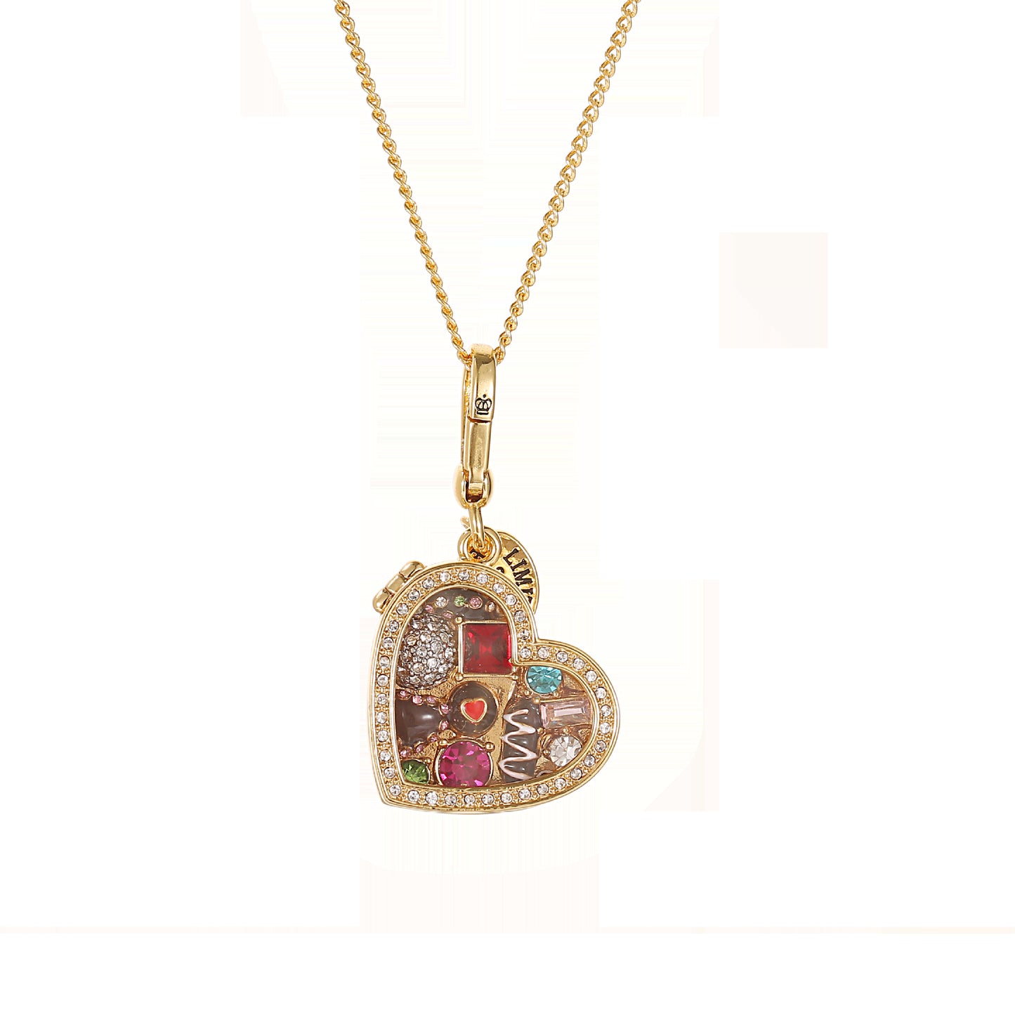 Openable Heart Chocolate Box Pendant Necklace XXN008