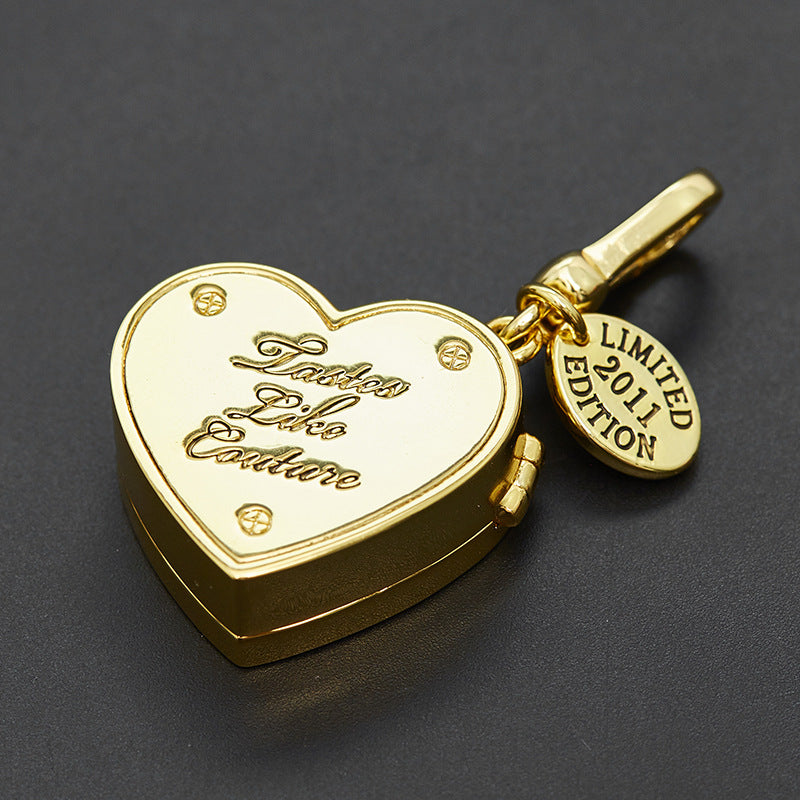 Openable Heart Chocolate Box Pendant Necklace XXN008