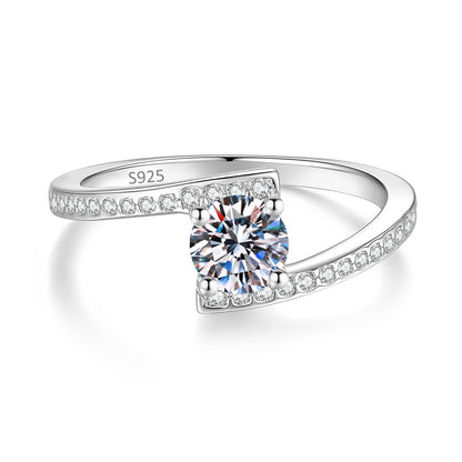 0.5ct D Moissanite Diamond Engagement Ring XXR001