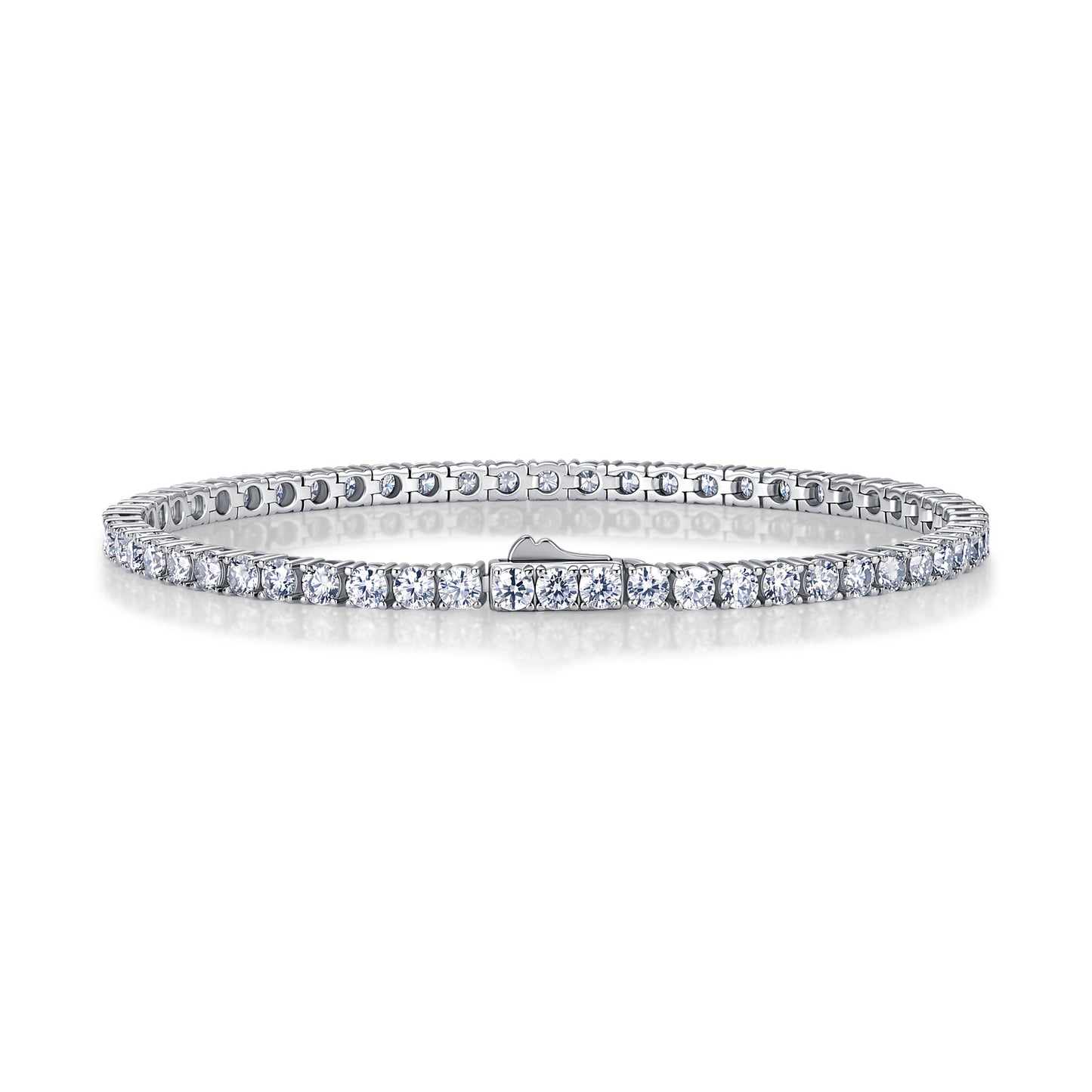 3mm D‑VVS1 Moissanite Diamond Tennis Bracelet XXS001