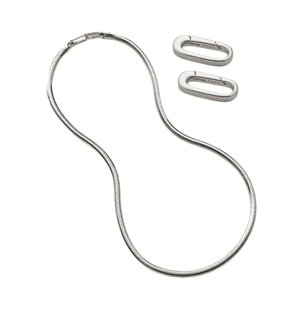 3mm Mirror Soft Snake Bone Italian Chain Necklace in S925 Sterling Silver for Men Women XXN0002