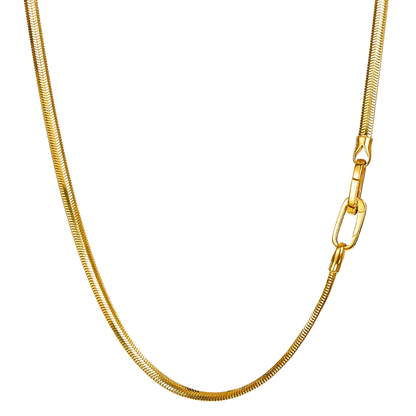 3mm Mirror Soft Snake Bone Italian Chain Necklace in S925 Sterling Silver for Men Women XXN0002