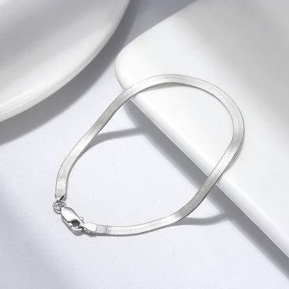 snake chain bracelet silver platinum finish best men's bracelet